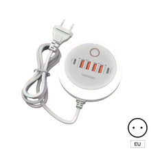 Load image into Gallery viewer, PD 50W Charger USB Type C 6 Ports QC3.0 Mobile Phone Wall Adapter With Touch LED Light For iPhone Samsung Xiaomi Travel Charger