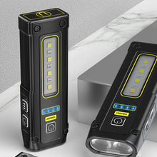 Load image into Gallery viewer, NEW Design Super Bright LED Source Work Lamp with Magnet Alarm SOS Key Chain Power Bank Waterproof Emergency Flashlight