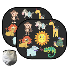 Load image into Gallery viewer, 2Pcs Car SunShade with Storage Bag Side Window Windscreen Roof Window Cartoon For Children Adults Adsorption SunShade Sunvisor