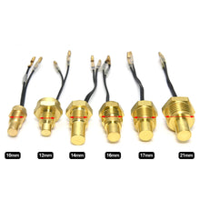 Load image into Gallery viewer, 12V/24V Car Water Temperature Sensor 10MM 12MM 14MM 16MM 17MM 21MM 50K Head Plug Truck 1/8NPT 3/8NPT Water Temp Sensor