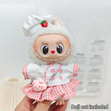 Load image into Gallery viewer, Miniature Colorful Heart Dress Set for 17cm Labubu Dolls Cute DIY Doll Clothes Fashion Accessories Lovely Outfit Gifts for Girls Friends