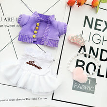 Load image into Gallery viewer, Miniature Colorful Dress and Sweater Set for 17cm Labubu Dolls Cute DIY Doll Clothes Fashion Accessories Lovely Outfit Gifts for Girls Friends