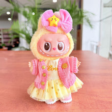 Load image into Gallery viewer, Miniature Colorful Dress and Sweater Set for 17cm Labubu Dolls Cute DIY Doll Clothes Fashion Accessories Lovely Outfit Gifts for Girls Friends