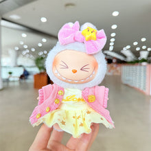Load image into Gallery viewer, Miniature Colorful Dress and Sweater Set for 17cm Labubu Dolls Cute DIY Doll Clothes Fashion Accessories Lovely Outfit Gifts for Girls Friends