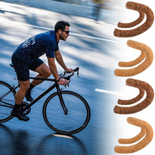 Load image into Gallery viewer, 2PCS Road Bike Wood Grain Handlebars Anti-Slip Shock-Absorbing Sweat Belt With Adhesive Glue Riding Equipment