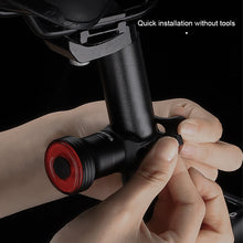 Load image into Gallery viewer, Mountain Bike Intelligent Sensing Taillight Type-C Charging Outdoor Night Riding Safety Warning Light Riding Equipment
