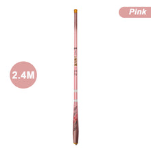 Load image into Gallery viewer, 1PC 1.8/2.1/2.4M Shrinkable Small Carbon Pole 46CM Short Section Portable Stream Fishing Rod Fishing Accessories