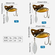 Load image into Gallery viewer, 1PC 5/10/15G Pickup Shark Lure VIB Iron Plate Long Cast Bait Metal Glitter Bait Full Swim Layer Hard Bait For Largemouth Bass