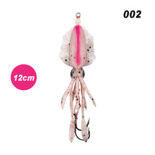 Load image into Gallery viewer, 1PC 10/12/15CM Simulated Squid Lure Bait With Double Hook Sea Fishing Luminous Fake Bait Fishing Supplies