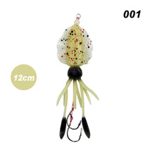 Load image into Gallery viewer, 1PC 10/12/15CM Simulated Squid Lure Bait With Double Hook Sea Fishing Luminous Fake Bait Fishing Supplies