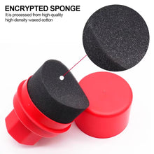 Load image into Gallery viewer, Car Tire Waxing Sponge Wax Applicator Pad with Lid Curved Shaped Easy Waxing Tire Sponge Tire Cleaning Tools