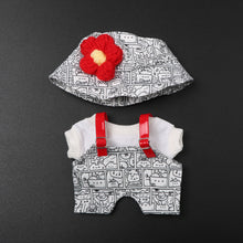 Load image into Gallery viewer, Miniature Cartoonist Overalls Set for 17cm Labubu Dolls Cute DIY Doll Clothes Fashion Accessories Lovely Outfit Gifts for Girls Friends