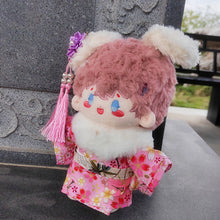 Load image into Gallery viewer, Miniature Kimono Skirt Set for 17cm Labubu Dolls Cute DIY Doll Clothes Fashion Accessories Lovely Outfit Gifts for Girls Friends