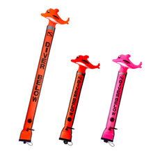 Load image into Gallery viewer, 1.5M/1.8M Cartoon-Head Diving SMB Buoy Rod Professional Diving Surface Marker Buoy Safety Warning Stick Diving equipment