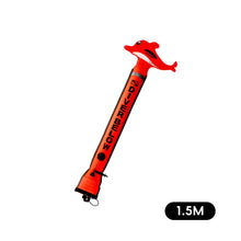 Load image into Gallery viewer, 1.5M/1.8M Cartoon-Head Diving SMB Buoy Rod Professional Diving Surface Marker Buoy Safety Warning Stick Diving equipment