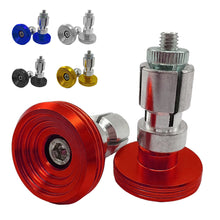 Load image into Gallery viewer, 2Pcs CNC Aluminum Motorcycle Handlebar Grips Bar End Cap Plugs Slider for 16-18mm Motorbike Handle