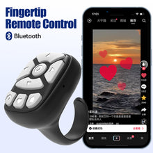 Load image into Gallery viewer, 8 Button Bluetooth Remote Control Scrolling Ring E-book Page Turner for Tiktok Mobile Video Remote Control Selfie Stick Camera Controller