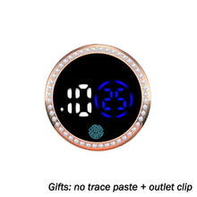 Load image into Gallery viewer, Car Interior Clock Watch Supplies Touch Screen Quartz Clock Automotive Electronic Ornament Motorcycle Accessories 