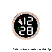 Load image into Gallery viewer, Car Interior Clock Watch Supplies Touch Screen Quartz Clock Automotive Electronic Ornament Motorcycle Accessories 