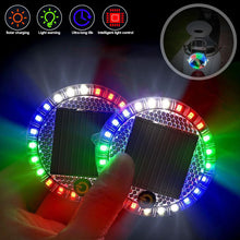 Load image into Gallery viewer, Car Round Solar Energy Warning Light LED Flashlight Indicator In-Night Caution Strobe Warning Light Running Lamp For All Vehicle