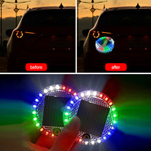 Load image into Gallery viewer, Car Round Solar Energy Warning Light LED Flashlight Indicator In-Night Caution Strobe Warning Light Running Lamp For All Vehicle
