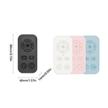 Load image into Gallery viewer, 9-Key Wireless Bluetooth Phone Remote Control for Short Videos Auto-Like Browsing Photo Taking eBook Page Turning Compatible for TikTok YouTube Kindle