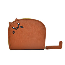 Load image into Gallery viewer, Cat Card Bag for Women Compact and Popular Cute Multi Slot Card Bag PU Leather High-end Cartoon Wallet