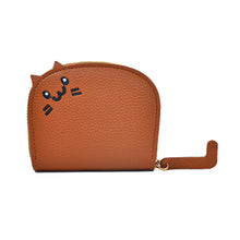 Load image into Gallery viewer, Cat Card Bag for Women Compact and Popular Cute Multi Slot Card Bag PU Leather High-end Cartoon Wallet