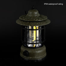 Load image into Gallery viewer, Camping Lamp Outdoor Waterproof Retro Camping Horse Lamp Charging Portable Atmosphere Tent Lamp Portable Camping Lamp