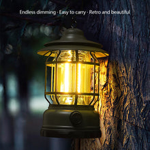 Load image into Gallery viewer, Camping Lamp Outdoor Waterproof Retro Camping Horse Lamp Charging Portable Atmosphere Tent Lamp Portable Camping Lamp