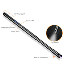 Load image into Gallery viewer, Extended USB Charging Ignition Gun Kitchen Gas Stove Ignition Stick Outdoor Barbecue Igniter Candle Lighter
