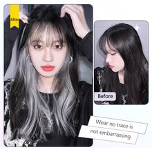 Load image into Gallery viewer, Hanging Ear Dye Wig Piece Female Fashion Spicy Girl Simulation Color Gradient Hair Extension Piece One Piece Natural Seamless Fake Braid