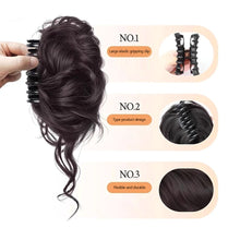 Load image into Gallery viewer, Grasp and Clip Flower Bud Head Temperament Turn Hair Artifact Simulate Hair Wig Headwear Women Elegant Wig