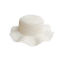 Load image into Gallery viewer, Wavy Edge Cute Straw Hat BJD Straw Hat Pet Hat Cotton Baby Hat Mini Hat Doll Hat Toy Hat Small Hat
