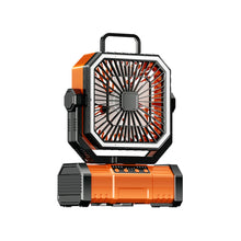 Load image into Gallery viewer, 5400/9000mAh USB Rechargeable Camping Fan Portable Air Circulators Wireless Fans Tent Fan with Hook