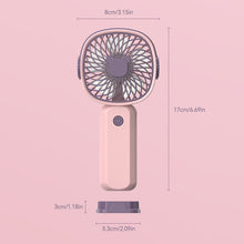 Load image into Gallery viewer, Handheld Mini Fan Portable Pocket Fan USB Charging Fan Rechargable Summer Cooling Fan for Home Outdoor Office