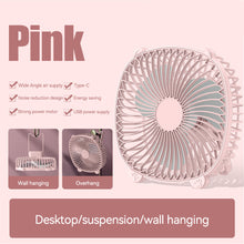 Load image into Gallery viewer, 7.87 inch USB Input Desktop Fan Office PC Connection Mini Fan Students School Fan Mute USB Fan