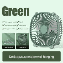 Load image into Gallery viewer, 7.87 inch USB Input Desktop Fan Office PC Connection Mini Fan Students School Fan Mute USB Fan