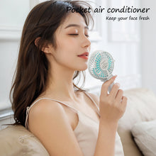 Load image into Gallery viewer, Handheld Mini Fan Portable Pocket Fan USB Charging Fan Rechargable Summer Cooling Fan for Home Outdoor Office