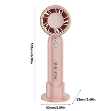 Load image into Gallery viewer, Handheld Mini Fan Portable Pocket Fan USB Charging Fan Rechargable Summer Cooling Fan for Home Outdoor Office