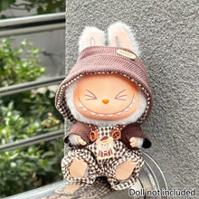 Load image into Gallery viewer, Miniature Colorful Overall Dress Suit for 17cm Labubu Dolls Cute DIY Doll Clothes Fashion Accessories Lovely Outfit Gifts for Girls Friends