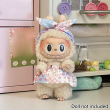 Load image into Gallery viewer, Miniature Colorful Overall Dress Suit for 17cm Labubu Dolls Cute DIY Doll Clothes Fashion Accessories Lovely Outfit Gifts for Girls Friends