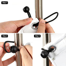 Load image into Gallery viewer, 10Pcs Boat Pole Camping Tent Elastic Rope Bungee Ball Tarps Canvas Tarpaulin Flagpole Ties Cord Ends Lace Fixed Tie Downs Accessories