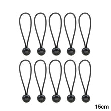 Load image into Gallery viewer, 10Pcs Boat Pole Camping Tent Elastic Rope Bungee Ball Tarps Canvas Tarpaulin Flagpole Ties Cord Ends Lace Fixed Tie Downs Accessories