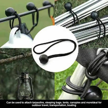 Load image into Gallery viewer, 10Pcs Boat Pole Camping Tent Elastic Rope Bungee Ball Tarps Canvas Tarpaulin Flagpole Ties Cord Ends Lace Fixed Tie Downs Accessories