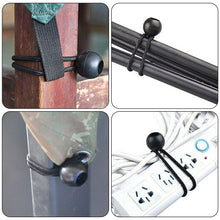 Load image into Gallery viewer, 10Pcs Boat Pole Camping Tent Elastic Rope Bungee Ball Tarps Canvas Tarpaulin Flagpole Ties Cord Ends Lace Fixed Tie Downs Accessories