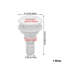 Load image into Gallery viewer, Thru Hull Fitting Straight Hose Connector for 5/8, 3/4 1‑1/2in Hose Boats Marines Marine Accessories Thru Hull Hose Connection