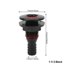 Load image into Gallery viewer, Thru Hull Fitting Straight Hose Connector for 5/8, 3/4 1‑1/2in Hose Boats Marines Marine Accessories Thru Hull Hose Connection