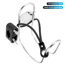 Load image into Gallery viewer, Stainless Steel Marine Lifebuoy Bracket Horseshoe Life Buoys Swimming Ring Holder Rust-proof and Anti-corrosion for Yacht