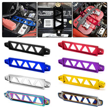 Load image into Gallery viewer, 218mm Aluminum Universal Auto Car Battery Tie Down Mount Battery Holder Bracket Brace Bar Burnt Blue for Honda Civic EK EG